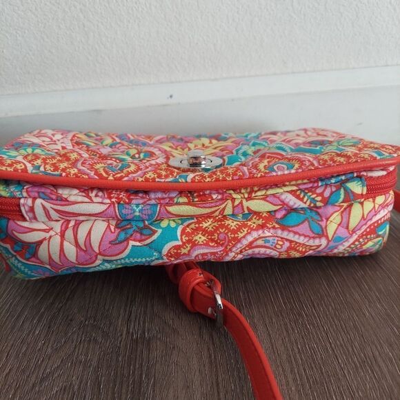 Vera Bradley Paisley in Paradise Turnlock Crossbody Bag - Picture 5 of 9